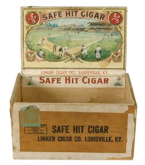 1890 Safe Hit Cigar Box